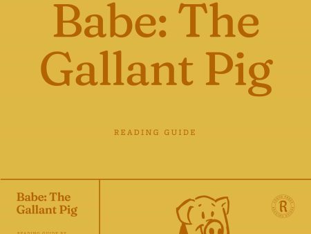 Babe: The Gallant Pig - Reading Guide (Download) on Sale