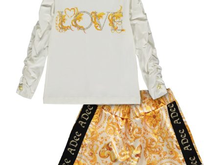 A DEE - Baroque Love Becky Baroque Short Set - White Online