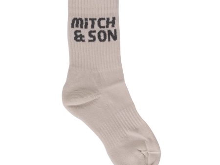 MITCH & SON - Connor 2 Pack Socks - Stone Grey Sale