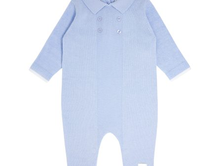 BLUES BABY -   Knit Romper - Blue Online