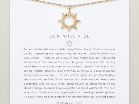 Sun Will Rise Necklace For Discount