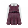 LAPIN HOUSE - Tweed Blouse Dress - Red Online Hot Sale