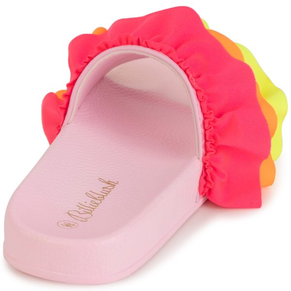 BILLIEBLUSH - Frill Sliders - Pink For Discount