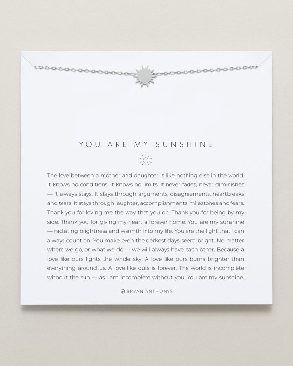 You Are My Sunshine Icon Necklace Online Hot Sale