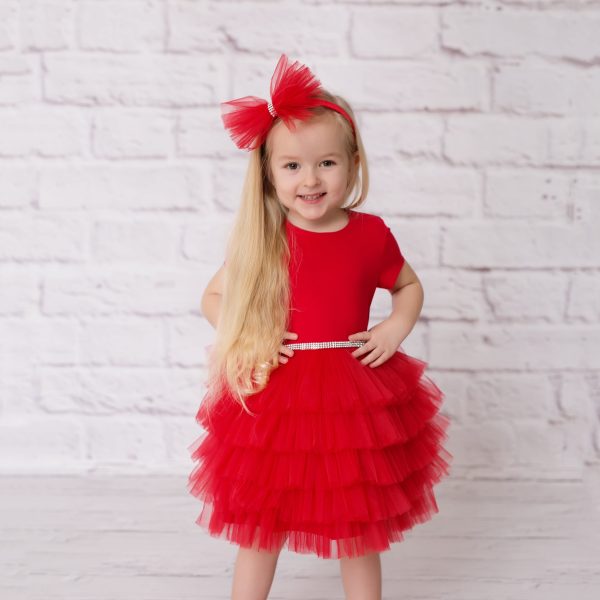 Daga - Follow My Heart Layered Tutu Dress - Red Online