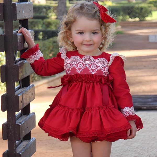 LA AMAPOLA - Caperucita Baby Dress - Red Fashion