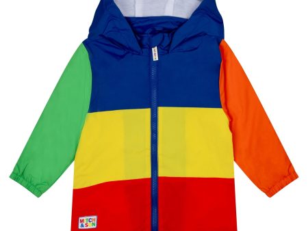 MITCH & SON - Vincent Primary Puzzles Colour Block Jacket - Multi Cheap