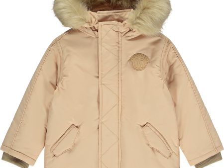 MITCH & SON - Oliver Faux Fur Hooded Jacket -  Hazelnut For Sale