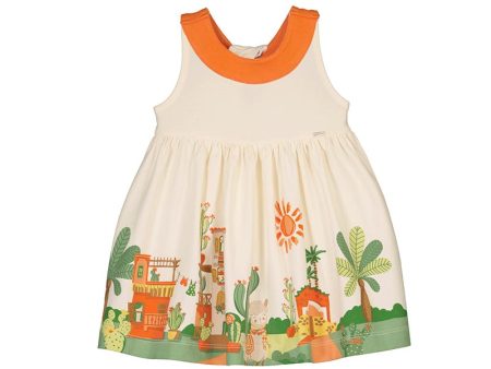 MAYORAL - Lama Dress- Tangerine Online Sale