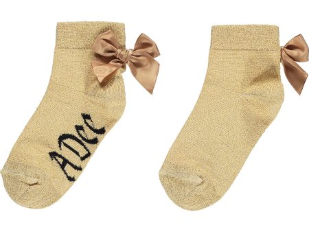 A DEE - Baroque Love Bailey Lurex Ankle Socks - Gold Online