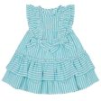 LITTLE A - Kourtney Little Fish Seersucker Dress - Aruba Blue Online