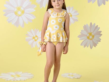 A DEE - Oceana Daisy Dreamer Frill Swimsuit - Daisy Yellow Online now