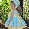 LA AMAPOLA - Valeria Baby Dress & Knickers - Yellow Fashion