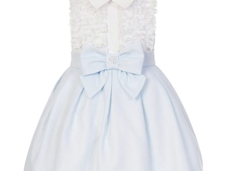 BALLOON CHIC - Ruffle Blouse Dress - Blue Fashion