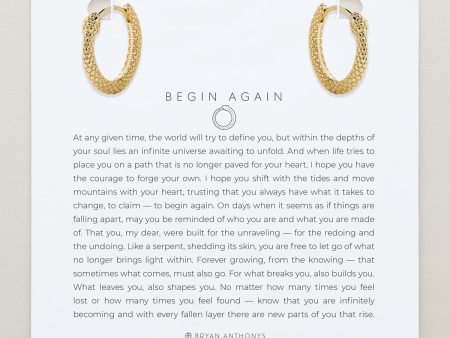 Begin Again Midi Hoop Earrings Cheap