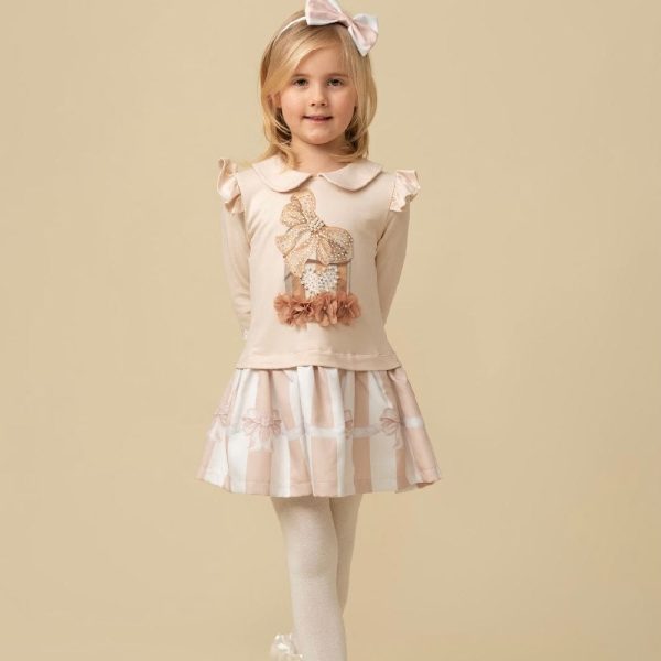 CARAMELO KIDS -  Present Dress- Mink Sale