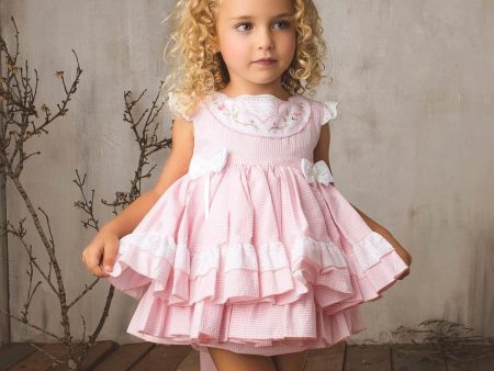 LA AMAPOLA - Nancy Baby Dress - Pink Online Hot Sale