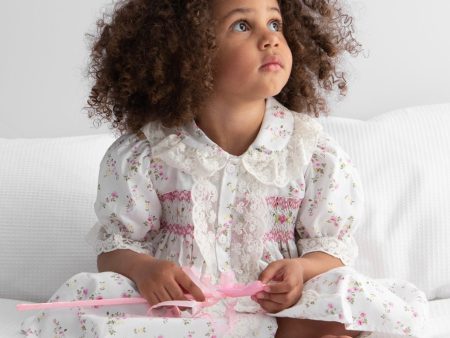 CARAMELO KIDS - Smocked Pyjamas - White Discount