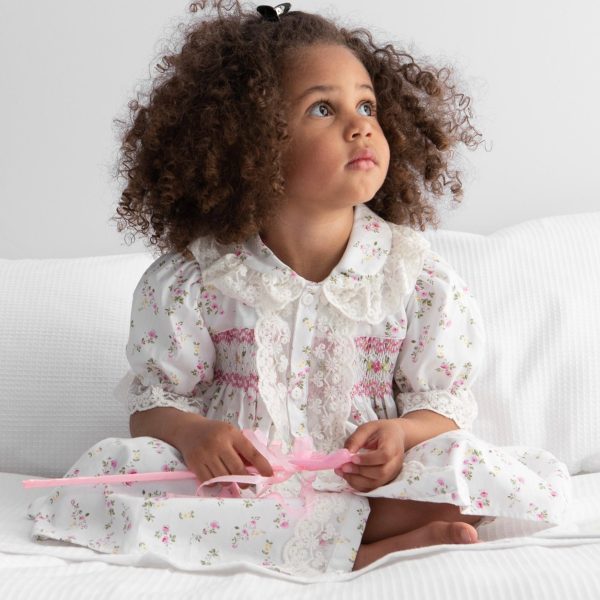 CARAMELO KIDS - Smocked Pyjamas - White Discount