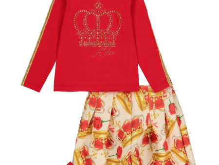 A DEE - A Dee Queen Charlotte Crown Short Set - Red Supply