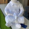 MAGNOLIA BABY - Andrews Classics Smocked Babygrow & Blanket - White Online Sale