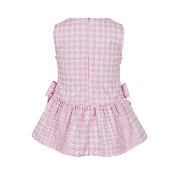 LAPIN HOUSE - Pop Corn Pinafore Set - Pink For Discount