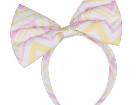 A DEE - Lana Chic Chevron Headband - White Online Hot Sale