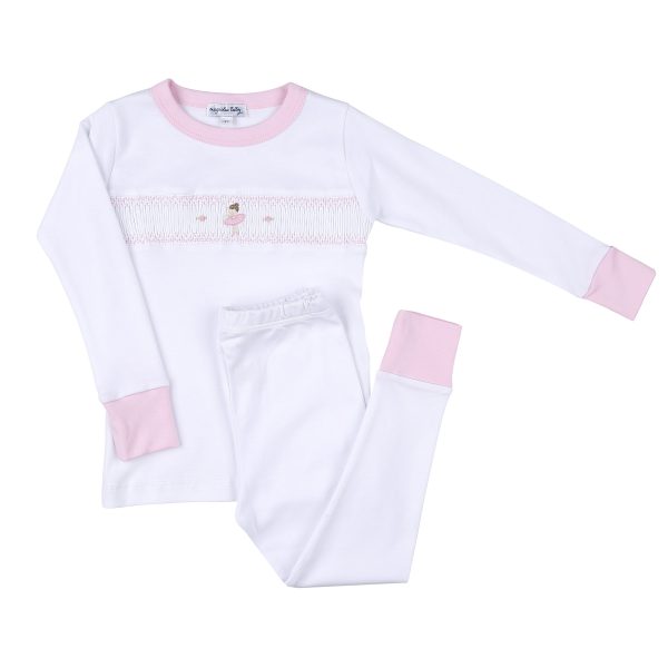 MAGNOLIA BABY - Ballerina Smocked Pyjamas - Pink Supply