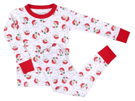 MAGNOLIA BABY -  Winking Santa Print Pyjamas - Red Online now