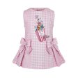 LAPIN HOUSE - Pop Corn Pinafore Set - Pink For Discount