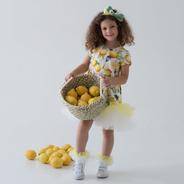 Daga - Sunny Lemons Print Tutu Dress - Yellow Supply