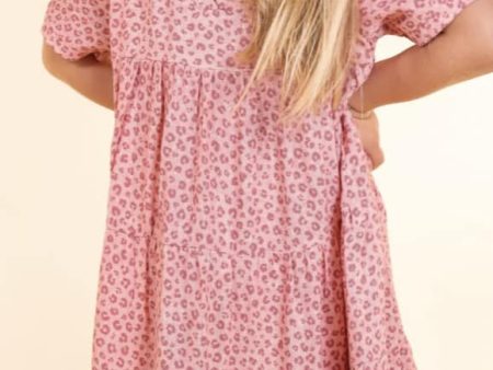 Little Girl s Pink Leopard Dress Fashion