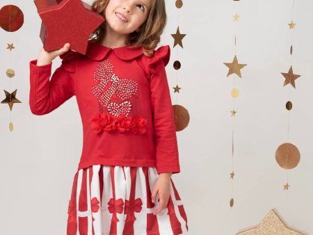 CARAMELO KIDS -  Present Dress- Red on Sale