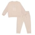 MITCH & SON - Addy Loopy Badge Crewneck Tracksuit - Beige For Discount