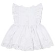 LITTLE A - Juniper Pastel Hearts Broderie Anglaise Dress - White For Sale