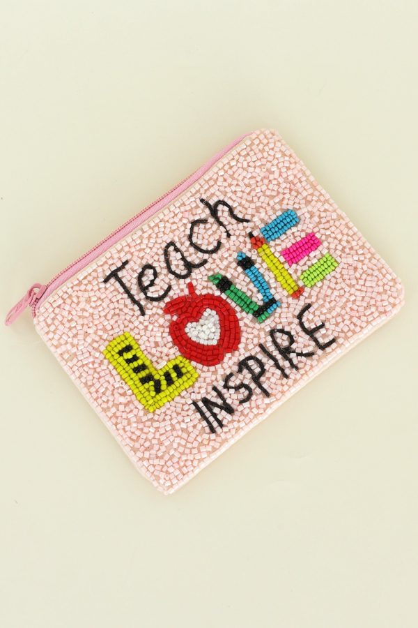 Teach LOVE Inspire  coin purse Fashion