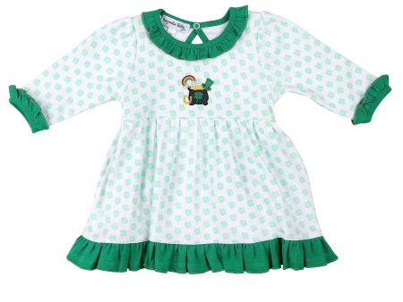 MAGNOLIA BABY - Shenanigans Embroidered Dress Set - Green Online