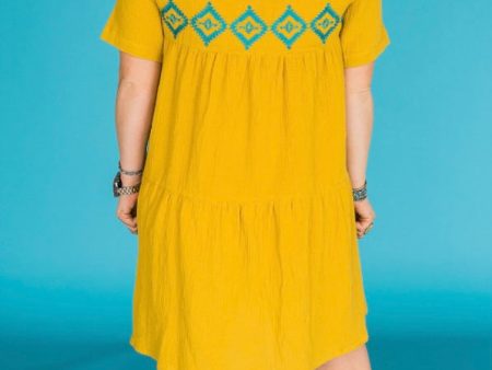 Citrus colored dress Online