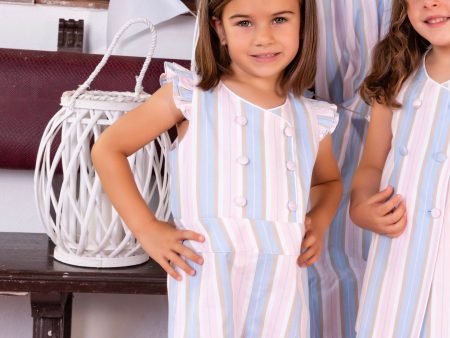 BABINE - Candy Stripe Playsuit - Multi For Cheap