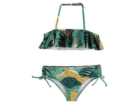 MAYORAL - Tropical Ruffle Bikini - Green Supply