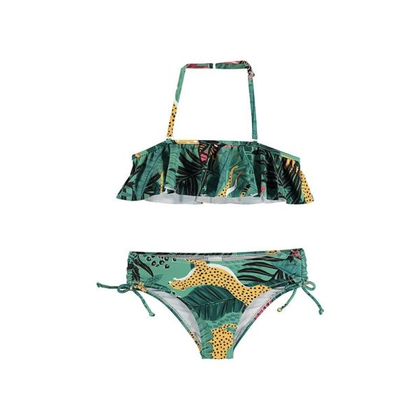 MAYORAL - Tropical Ruffle Bikini - Green Supply