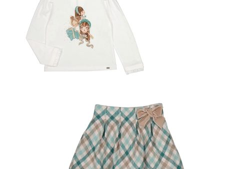 MAYORAL -  Girls Skirt Set - Jade Fashion