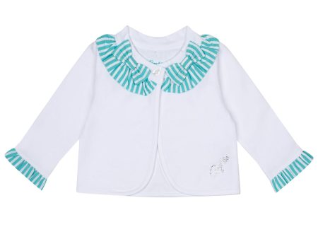 LITTLE A - Kaly Little Fish Cardigan - White Online