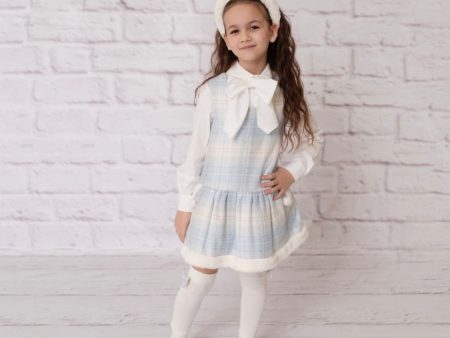 Daga - Feed The Rabbit Pinafore Dress Set - Cream Online Hot Sale