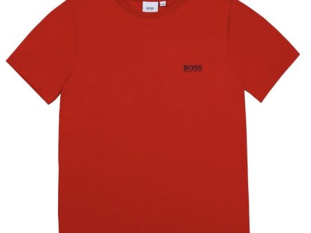 HUGO BOSS - Logo T Shirt -  Red For Sale