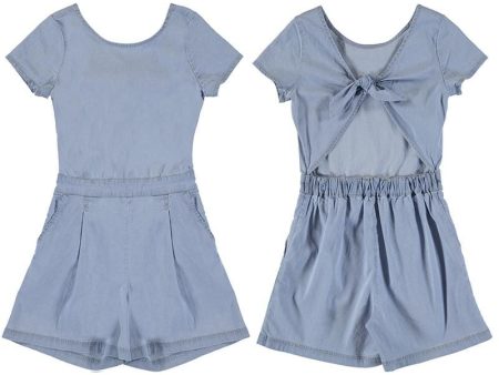 MAYORAL - Denim Playsuit - Blue Cheap