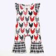 Plaid Chicken Baby Romper Cheap