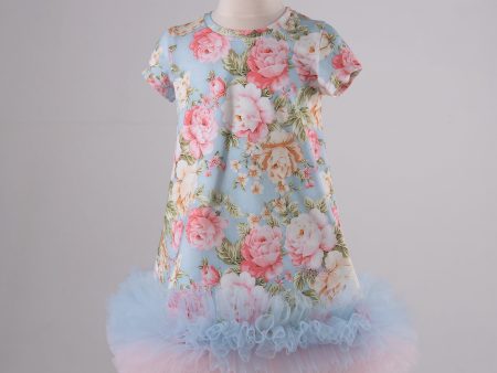 Daga - Find Roses In The Garden Tutu Dress - Blue For Sale