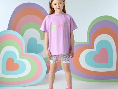 A DEE - Ellie Pop Hearts Cycling Short Set - Sweet Violet Discount