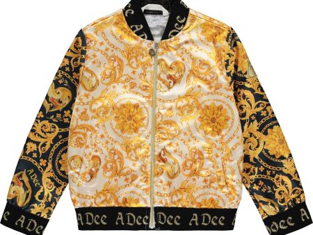 A DEE - Baroque Love Beyoncé Baroque Bomber - Black Online Sale